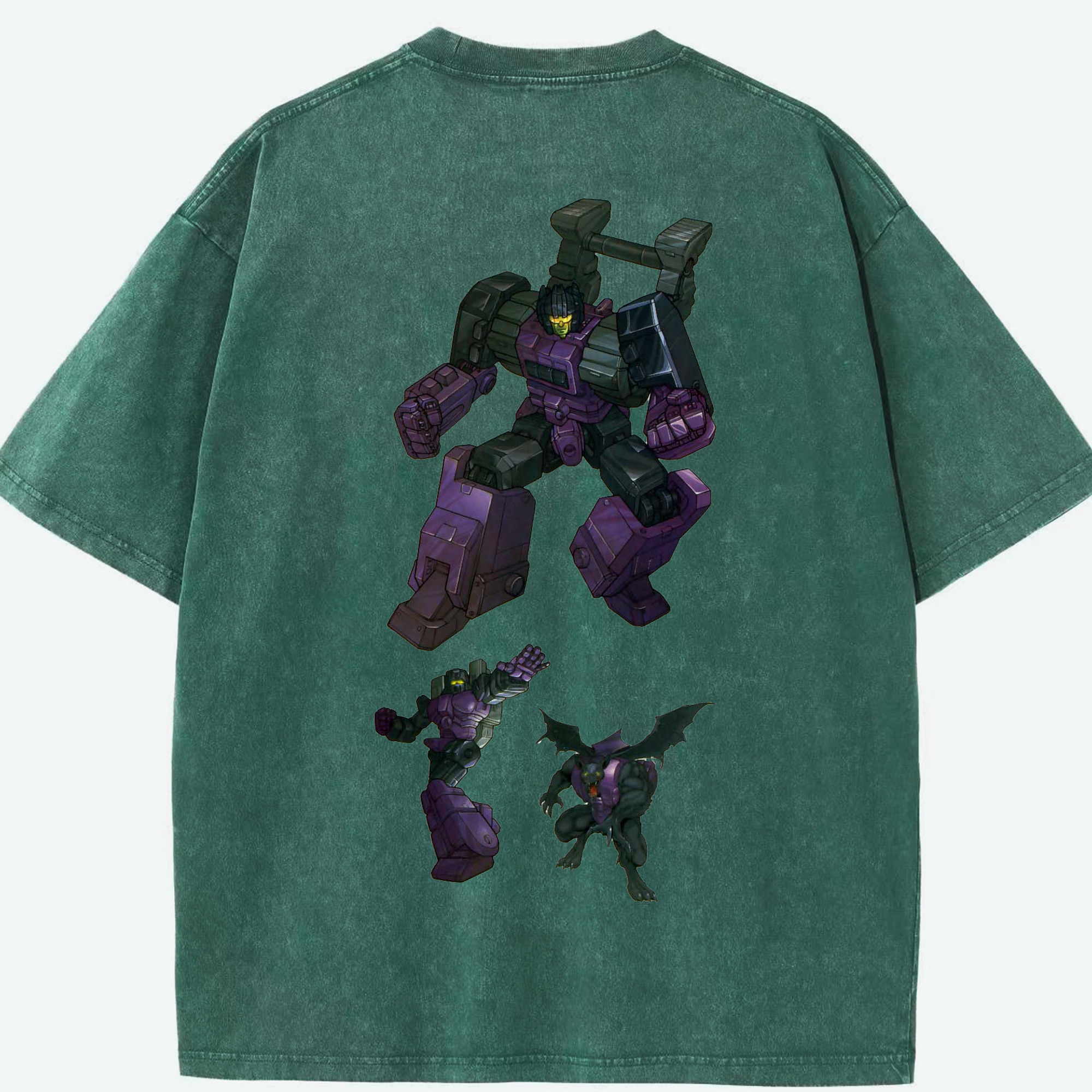 （画像用）  綿100% ヴィンテージ風 半袖Tシャツ（背面プリント）